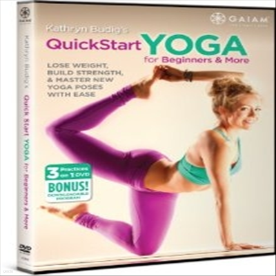 Kathryn Budig's QuickStart Yoga for Beginners and More (ŸƮ 䰡) (ڵ1)(ѱ۹ڸ)(DVD)