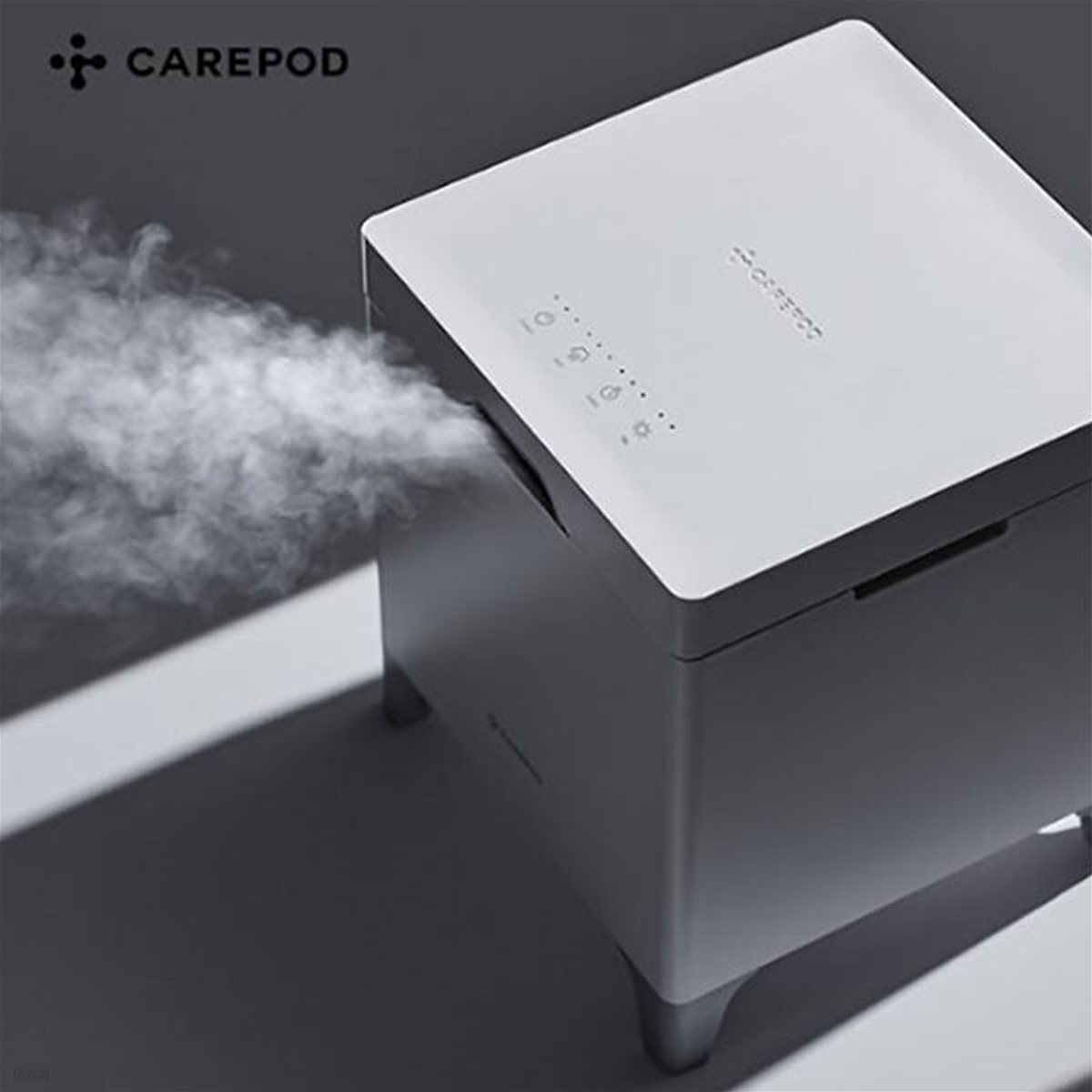 [케어팟] 큐브 x60 저온가열 UVC 99.9% 완벽살균 통세척 스테인리스 가습기 (x60/복합식/4.2리터/저소음)