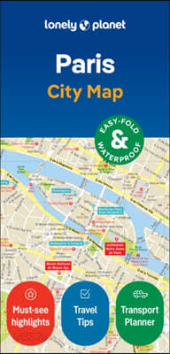 The Lonely Planet Paris City Map