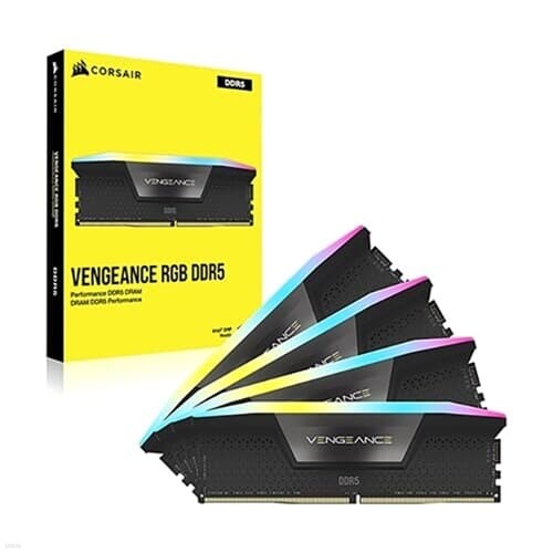 CORSAIR DDR5-5600 CL40 VENGEANCE RGB BLACK 128GB