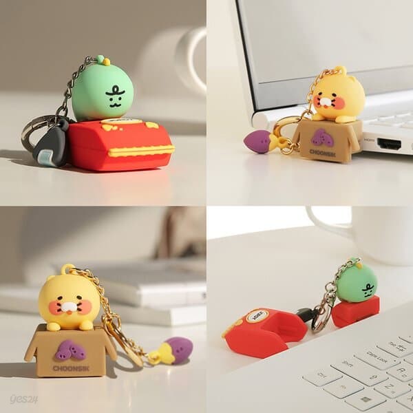 카카오프렌즈 피규어키링 USB 32G 상자 춘식이 과자봉투 죠르디