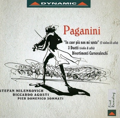 Paganini :  바이올린과 첼로 듀엣 - 아고스티 (Riccardo Agosti),밀렌코비치 (Milenkovich) (유럽발매)