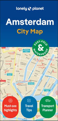 The Lonely Planet Amsterdam City Map
