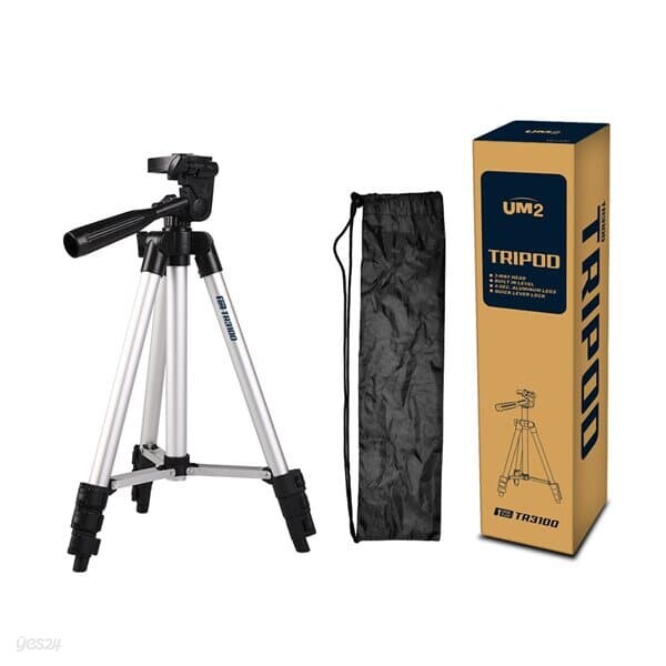 UM2 4단 삼각대 카메라 스마트폰 유튜브 브이로그 캠코더 미러리스 사용 가능 TR3100