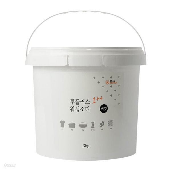 투플러스 워싱소다 대용량 3kg 버킷 / 탄산소다