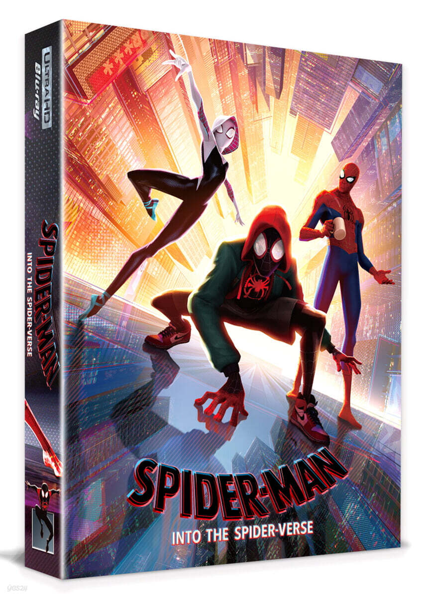 스파이더맨: 뉴 유니버스 (3Disc, 4K UHD+3D+BD 렌티큘러 B2 Type 스틸북 한정판) : 블루레이