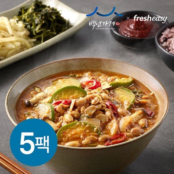 [5팩 구성] 운채 청국장찌개 (500g)