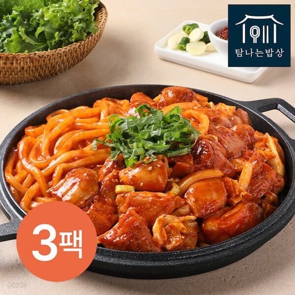 [3팩 구성] 탐나는밥상 춘천식닭갈비 2인분 (705g)