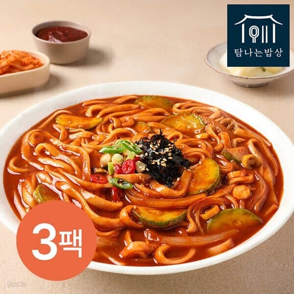 [3팩 구성] 탐나는밥상 장칼국수 2인분 (640g) - 예스24