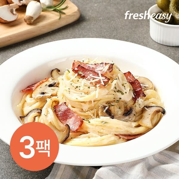 [3팩 구성] theEasy 머쉬룸크림파스타 (290g)