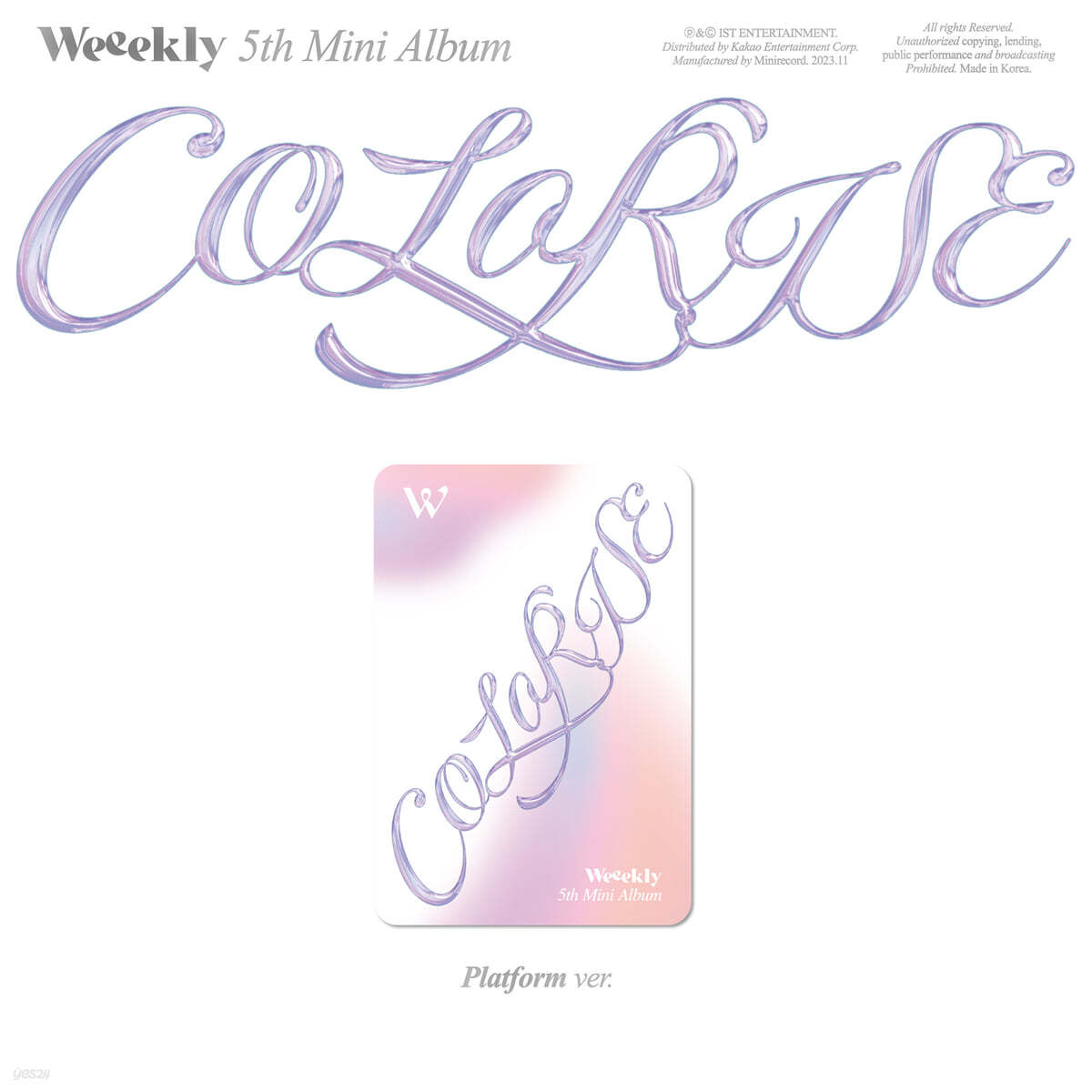 위클리 (Weeekly) - 미니앨범 5집 : ColoRise [Platform ver.]
