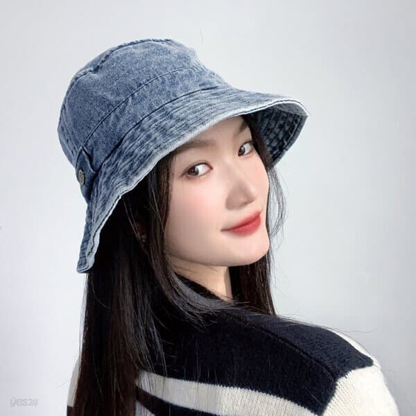 뉴에프 데님 버킷햇(중청) 벙거지 - 예스24