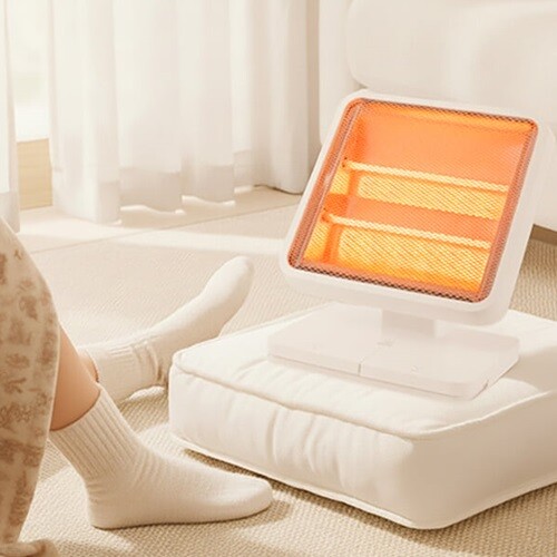 [노마진특가]웰스온 KC인증 풋터치 전기스토브 히터 듀얼램프 자동전원차단