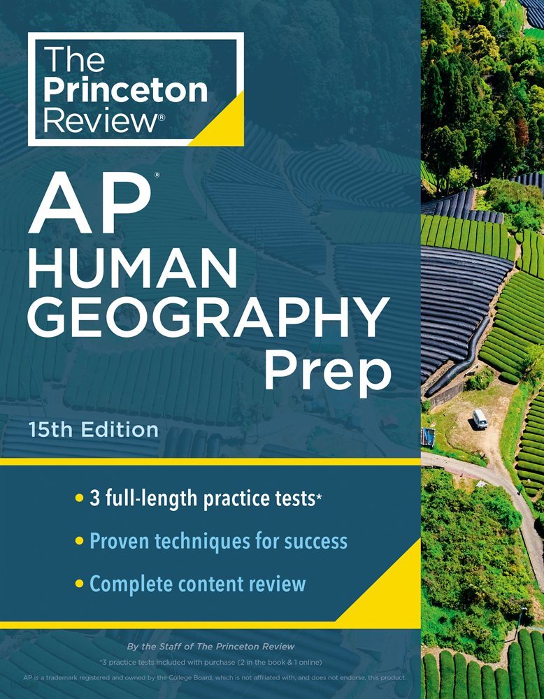 Princeton Review AP Human Geography Prep, 15th Edition