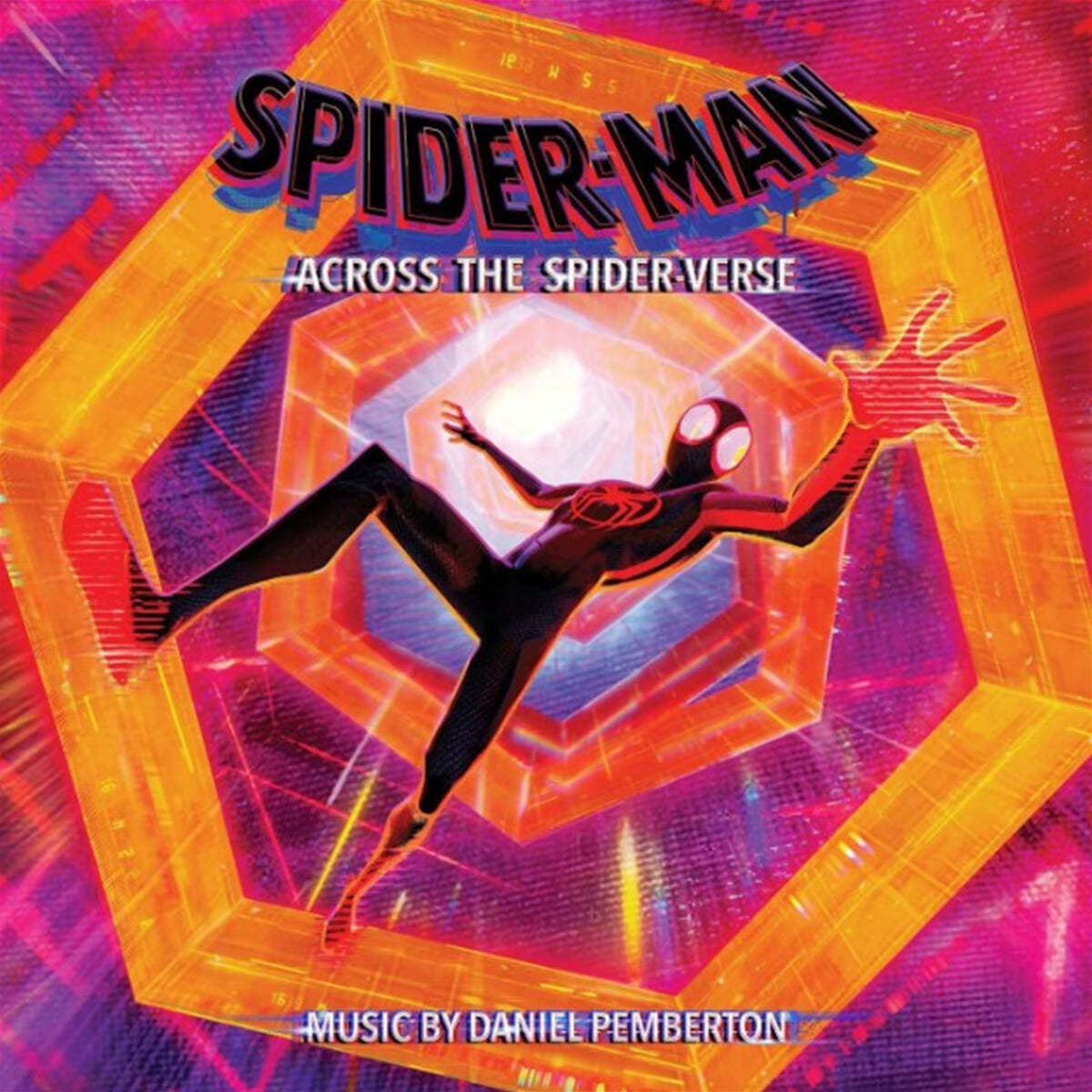스파이더맨: 어크로스 더 유니버스 애니메이션 음악 (Spider-Man: Across the Spider-Verse OST by Daniel Pemberton) [화이트 &amp; 다크 퍼플 마블 컬러 2LP] 