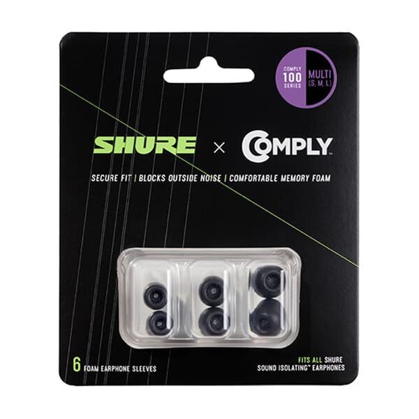 슈어 EACYF1-6 컴플라이 T100 슈어 이어폰 전용 폼팁 3쌍