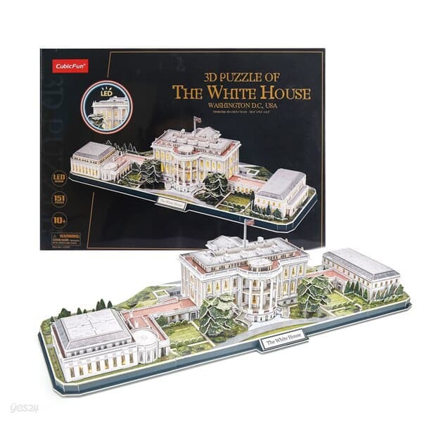 큐빅펀 LED 백악관 안전한 종이 입체 3D 퍼즐