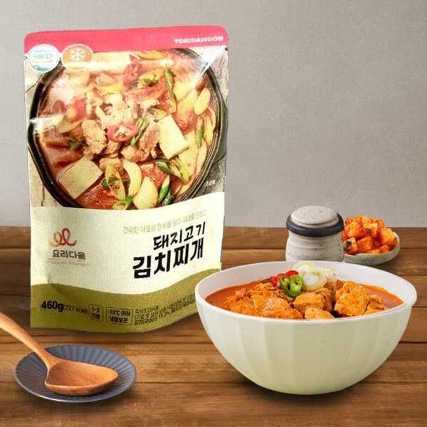 [요리다움] 국내산 돼지고기 김치찌개 460g(1~2인분)x3팩
