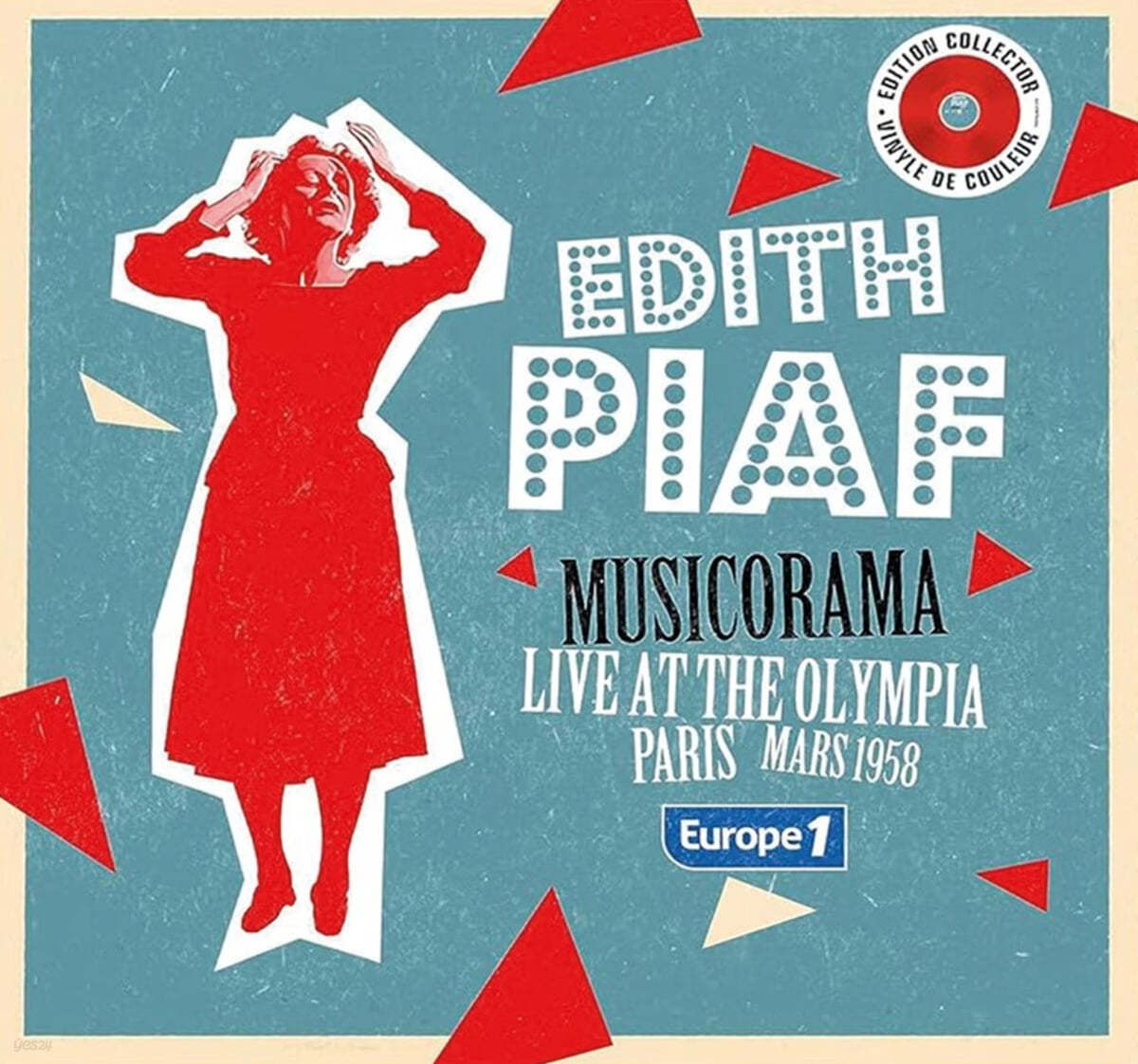 Edith Piaf (에디뜨 피아프) - Musicorama: Live At The Olympia Paris, Mars 1958 [레드 컬러 LP]