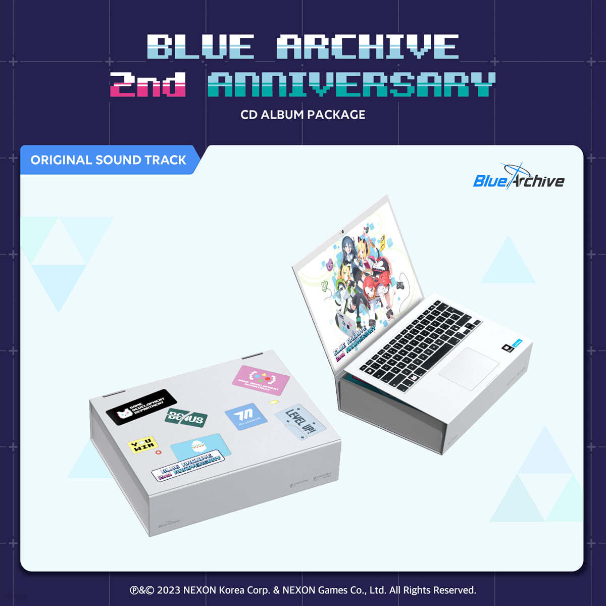 블루 아카이브 2주년 기념 OST CD 앨범 패키지 (BLUE ARCHIVE 2nd ANNIVERSARY OST - CD ALBUM PACKAGE)