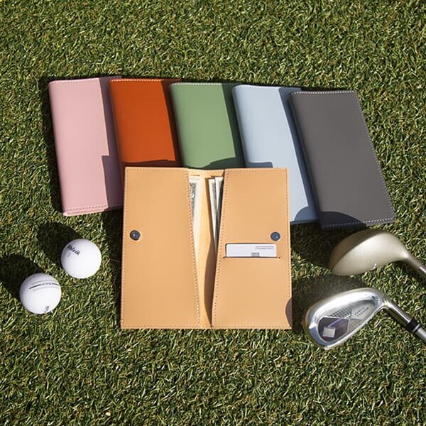 골프 지갑 비건레더 프리미엄 양면 단면 월렛 카드 선물용 각인 가죽 심플한 선물 내기용