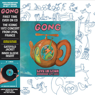 Gong - Live In Lyon December 14th, 1972 (Remastered)(Deluxe Edition)(Special Edition)(Digipack)(CD)
