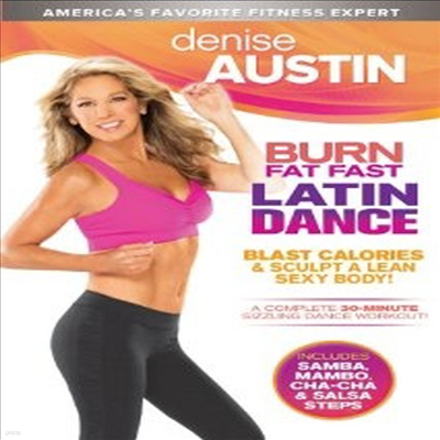 Denise Austin: Burn Fat Fast Latin Dance (  нƮ ƾ ) (ڵ1)(ѱ۹ڸ)(DVD)