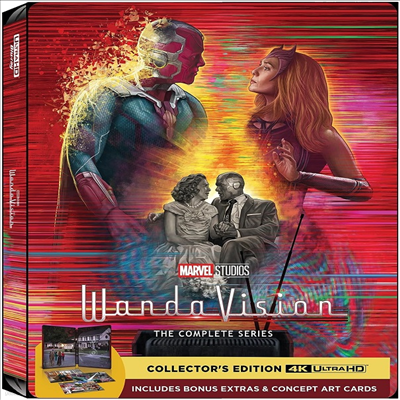 WandaVision: The Complete Series (ϴٺ:  øƮ ø) (2021)(Steelbook)(ѱ۹ڸ)(4K Ultra HD)