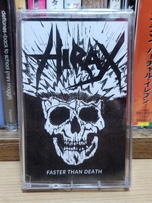 (한정반 미사용 수입 신품 카세트테이프) Hirax - Faster than Death