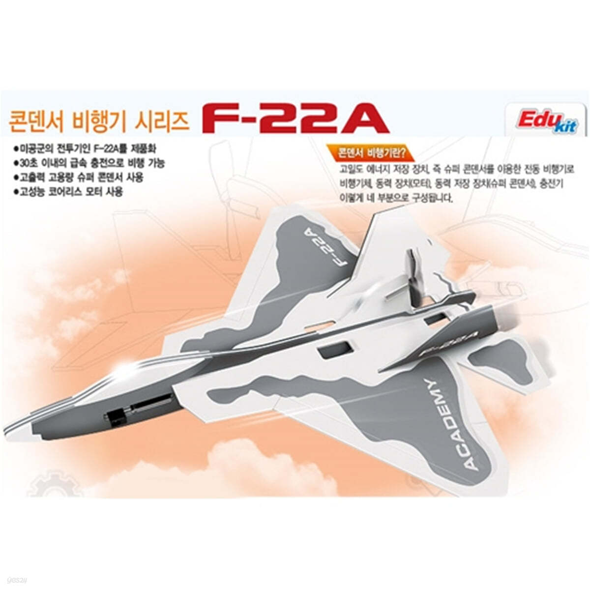 [예스24배송] F-22A 콘덴서 비행기
