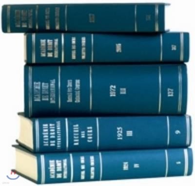 Recueil Des Cours, Collected Courses, Tome/Volume 366