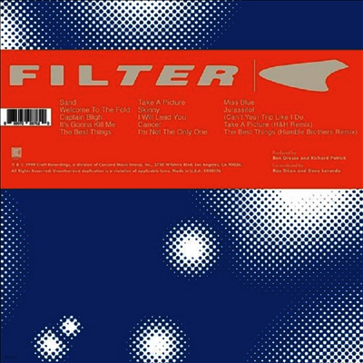Filter — Title Of Record (20th Anniversary) 앨범 커버