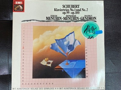 [LP] 예후디 메뉴인,헵시바 메뉴인,모리스 장드롱 - Schubert Klaviertrios No.1 Op.99 Und No.2 Op.100 2Lps [독일반]