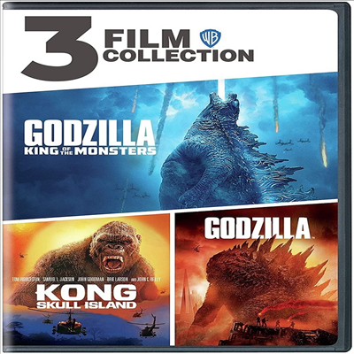 Godzilla (2014) / Kong: Skull Island (2017) / Godzilla: King of the Monsters (2019) ( / :  Ϸ / : ŷ  )(ڵ1)(ѱ۹ڸ)(DVD)