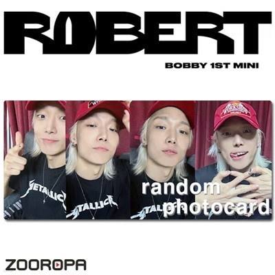 [새상품/B 포토카드] BOBBY 바비 ROBERT (정품/비트로드)