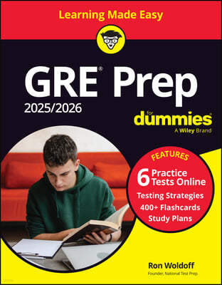 GRE Prep 2025/2026 for Dummies: Book + 6 Practice Tests & 400+ Flashcards Online