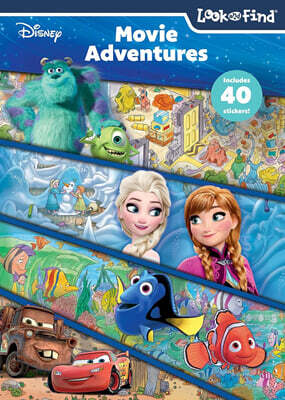 Look and Find : Disney Frozen, Cars, Dory, Nemo, and More!