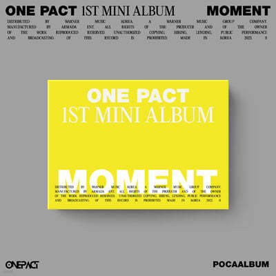 ONE PACT (Ʈ) - 1st Mini Album [Moment] (POCAABLUM)
