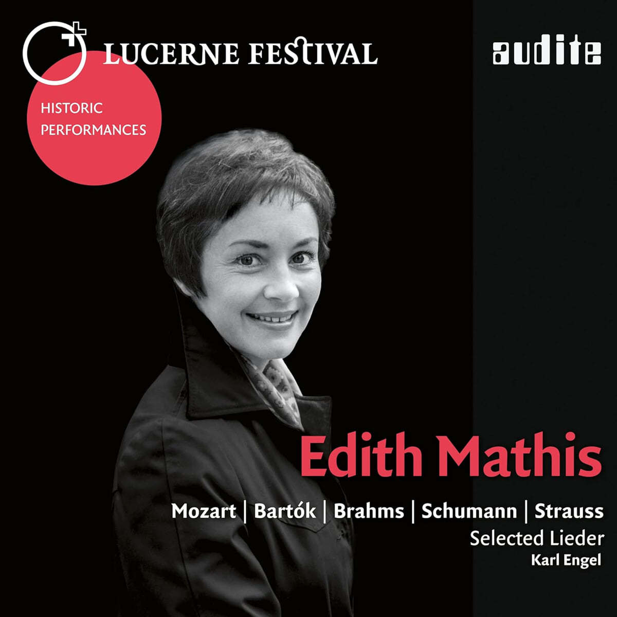 Edith Mathis / Karl Engel 1975년 루체른 독창회 실황 - 모차르트, 브람스, 슈만, 슈트라우스, 볼프, 버르토크 (Lieder Recital)