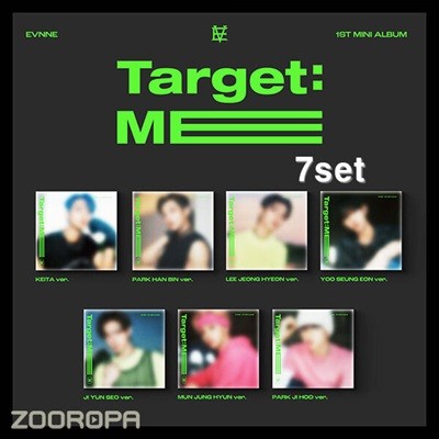 [미개봉/7종세트] EVNNE 이븐 미니앨범 1집 Target ME Digipack ver.