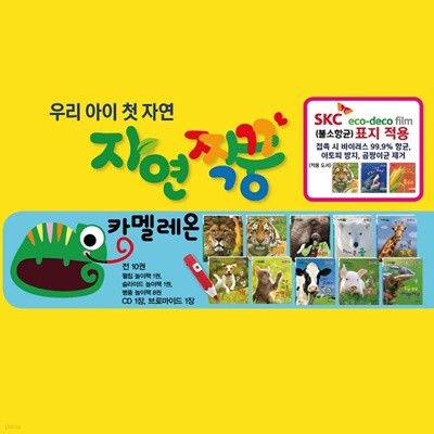 자연짝꿍 자연관찰 보드북 카멜레온(동물)세트 전10권 세이펜호환가능