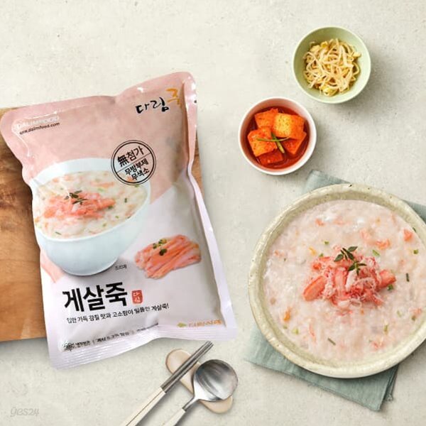 [다림푸드] 감칠맛과 고소함이 일품 게살죽 500gx5팩