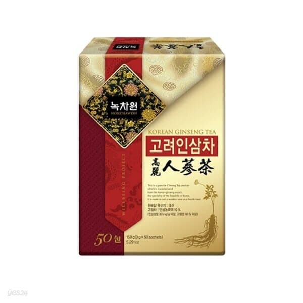 녹차원 고려인삼차 50포