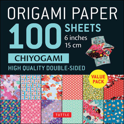 Origami Paper 100 sheets Chiyogami Patterns 6" (15 cm)