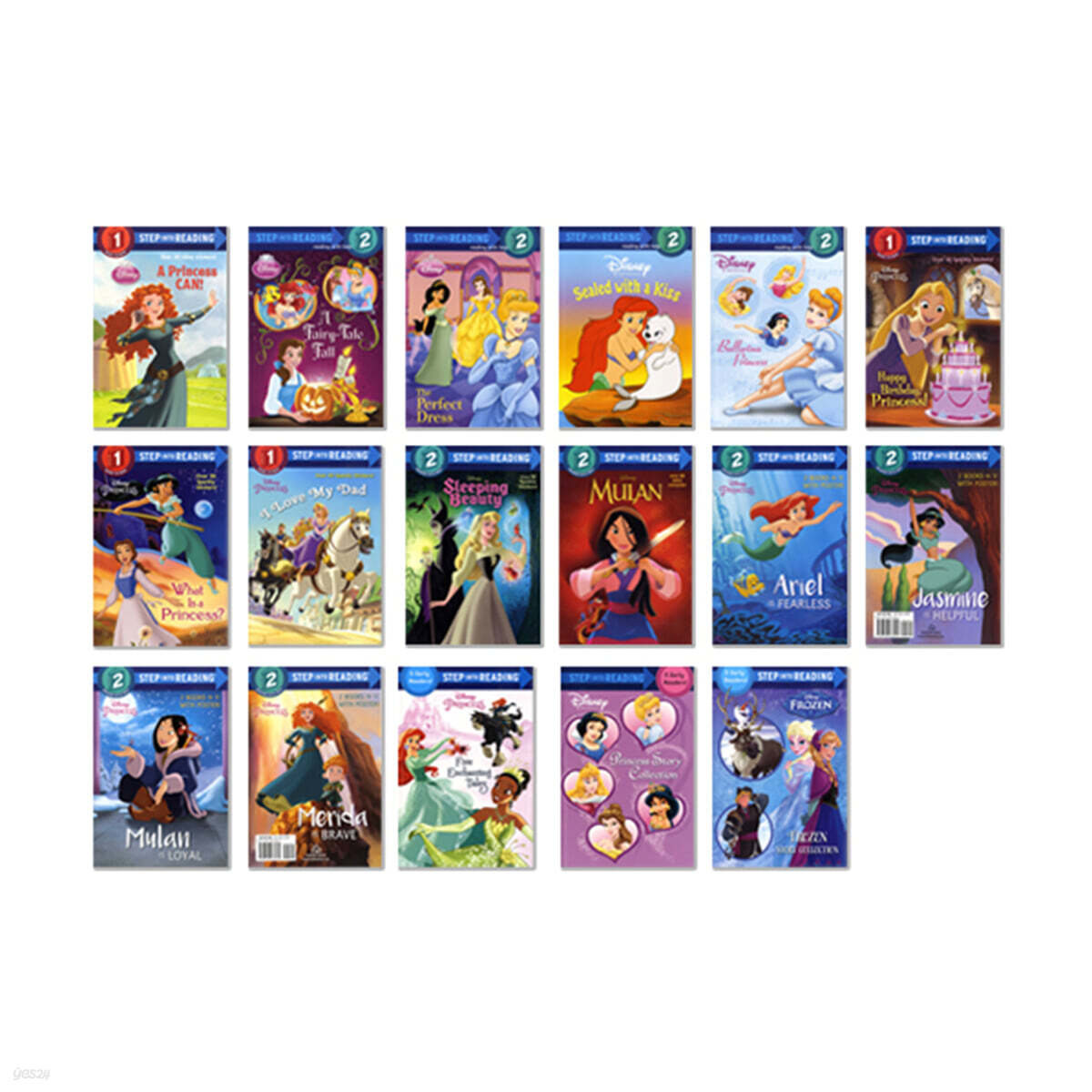 Step into Reading: Disney Princess 15종 세트 (2023)
