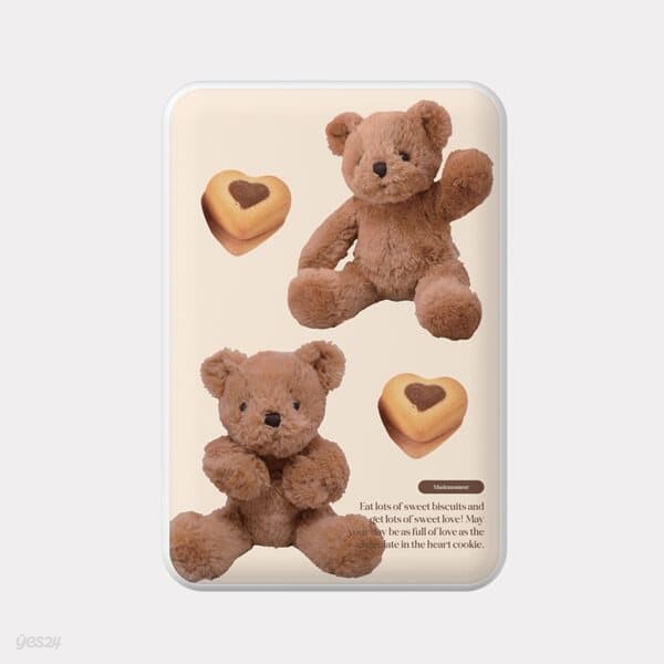 pattern sweet some teddy 디자인 [맥세이프 보조배터리]