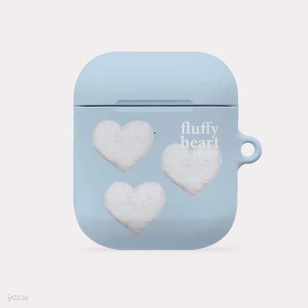 pattern fluffy heart snow 디자인 [hard 에어팟케이스 시리즈]