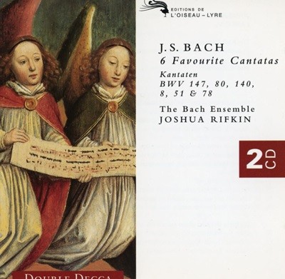 조슈아 리프킨 - Joshua Rifkin - Bach 6 Favourite Cantatas 2Cds [E.U발매]