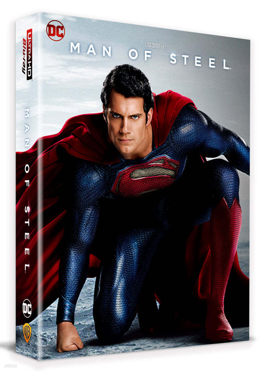 맨 오브 스틸 (3Disc, 풀슬립 A1 4K UHD + 3D + BD 스틸북 한정판) : 블루레이