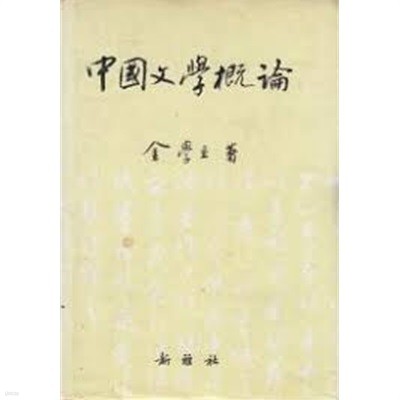 중국문학개론 (1993 12쇄)